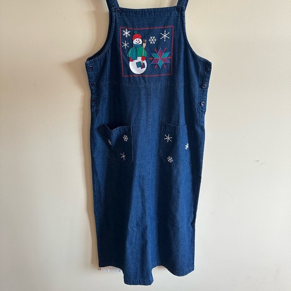 Snowman denim overall dress - Picture 8 of 8